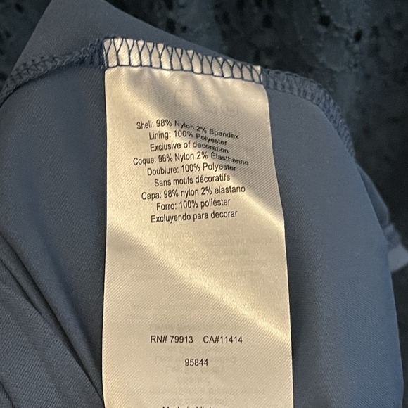 Motherhood Maternity Blue Lace Short Sleeve Tie Front Dress Blue Size S Party - Picture 6 of 9